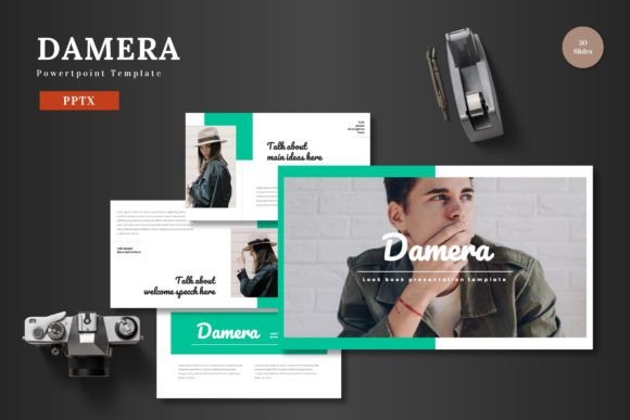Damera - Powerpoint Template: Elevate Your Presentations with Style and Simplicity