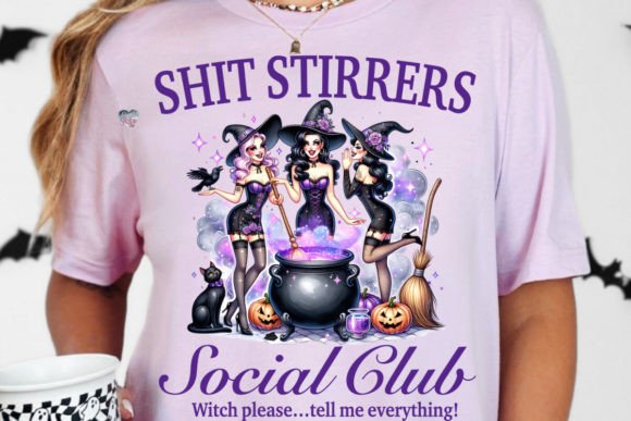 Halloween Witch Social Club PNG: A Must-Have for Creative Entrepreneurs