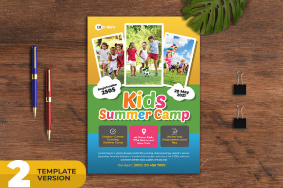 Kids Summer Camp Flyer Pack