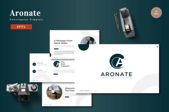 Master Your Presentations with Aronate - PowerPoint Template